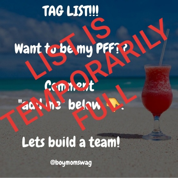 Other - Thank you PFFs for all signing up for my tag list!